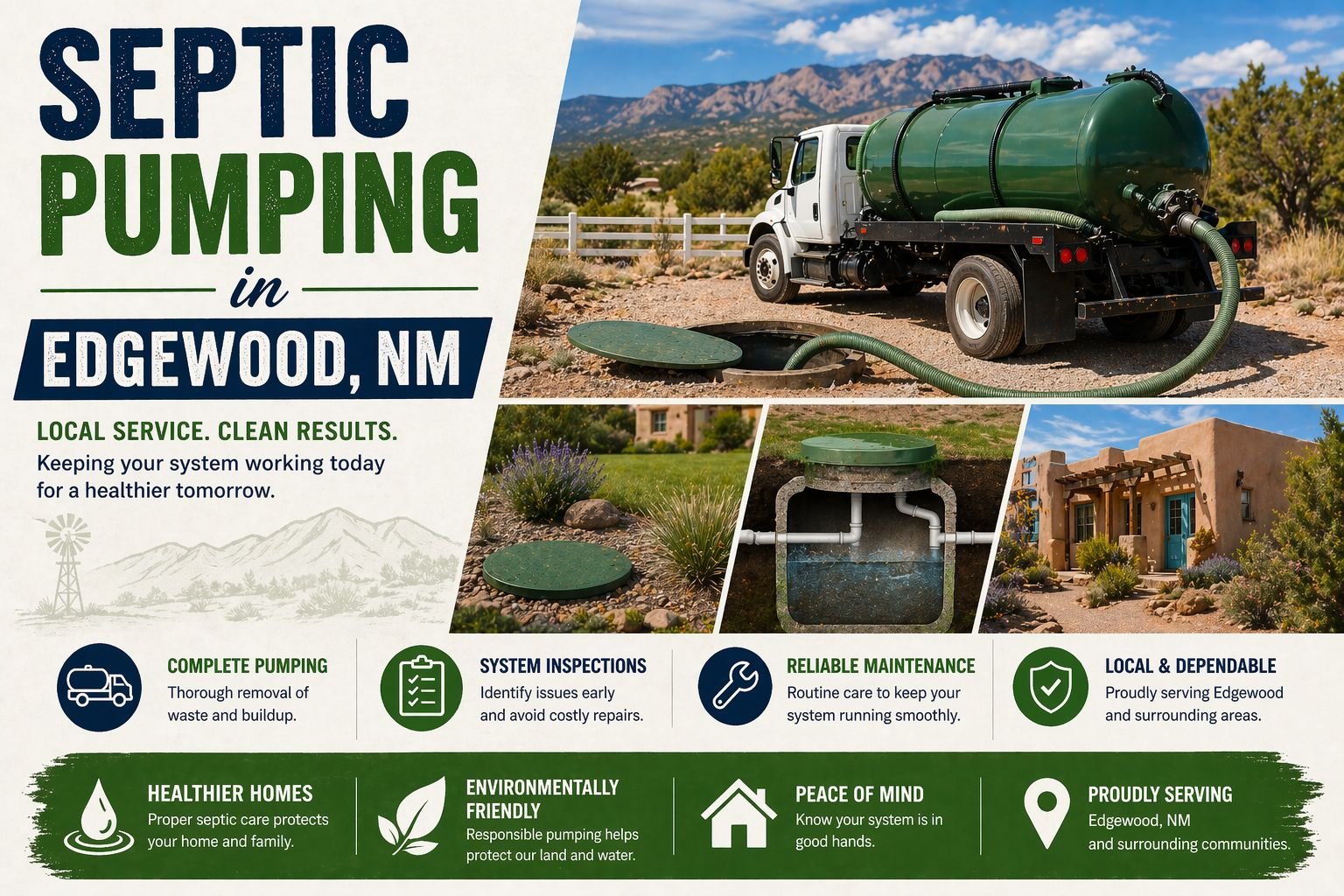 Quality Septic Pumping in Edgewood NM | 505 Portable Restrooms