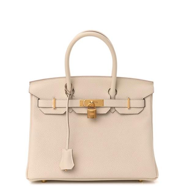 HERMES Birkin 30 Craie Epsom