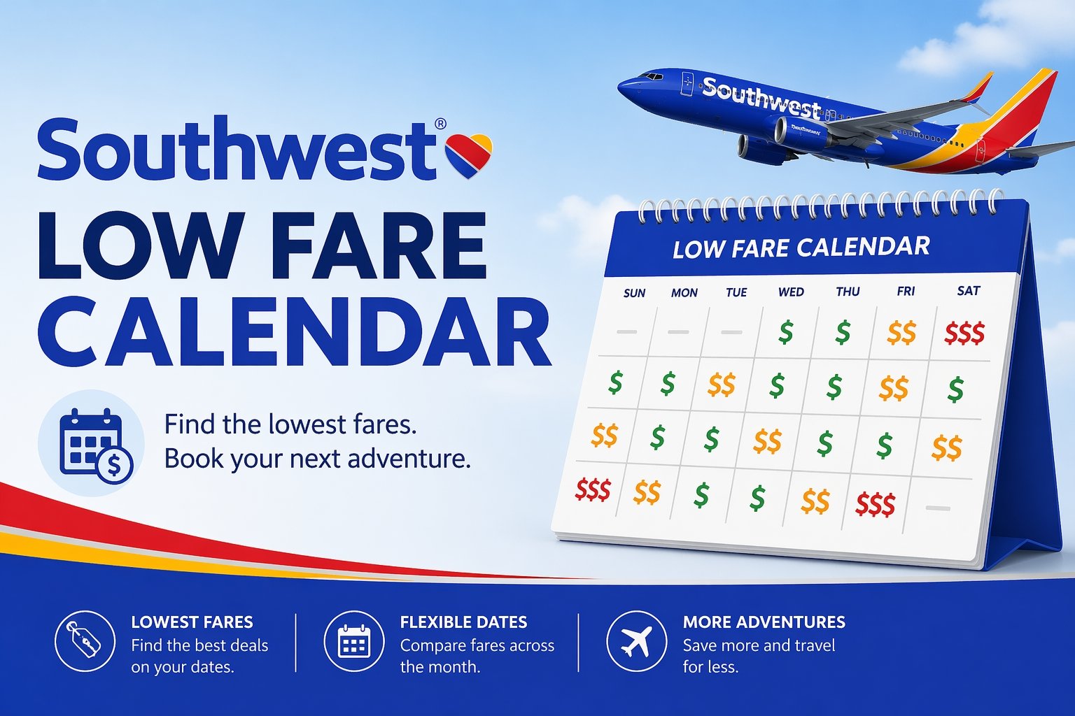Southwest Low Fare Calendar +1-833-641-1988