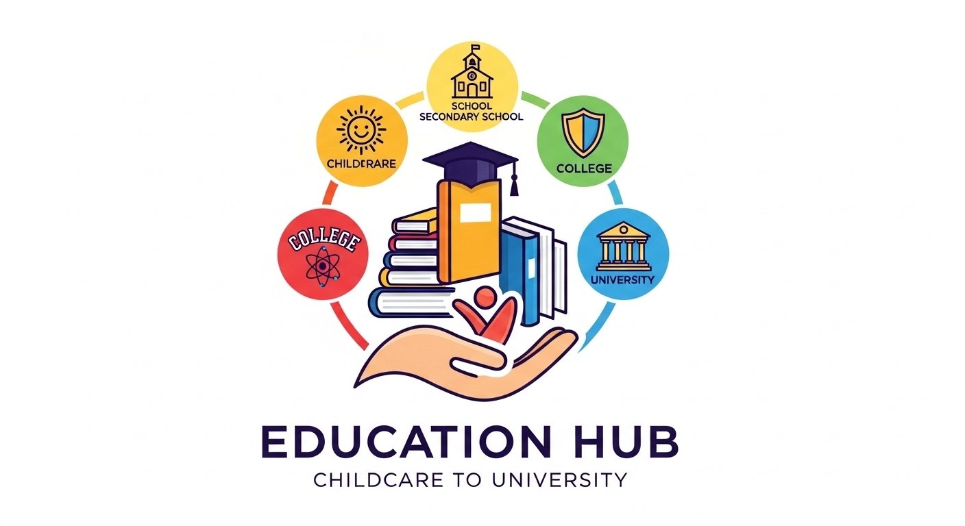 I will design professional education childcare school college university logo
