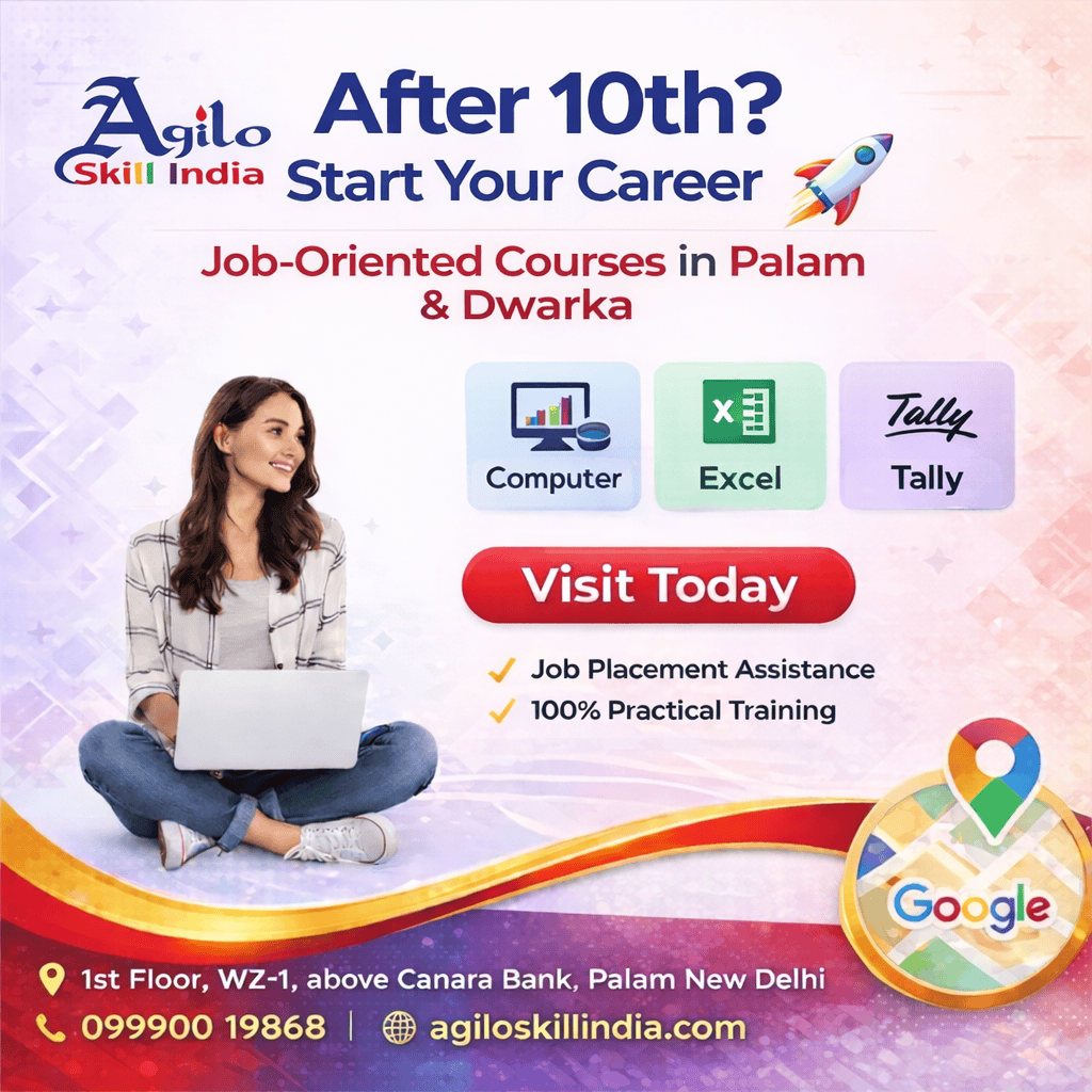 Basic Computer Course in Dwarka & Palam | Agilo Skill India