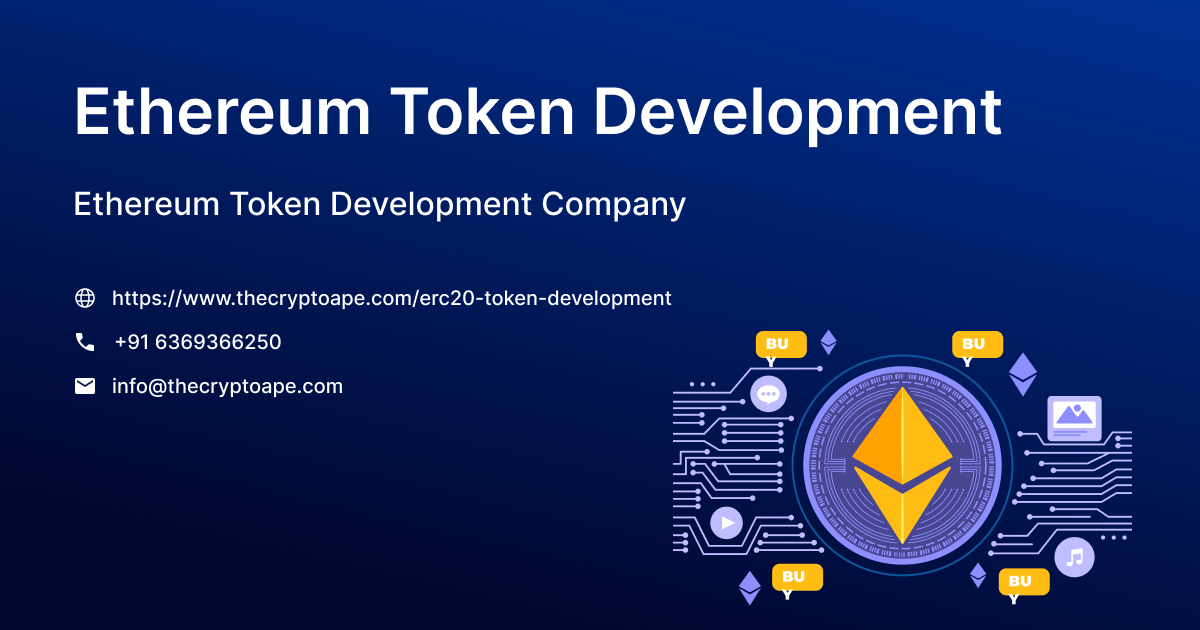 Build Smarter Tokens, Not Just Tokens: Ethereum Development That Actually Delive
