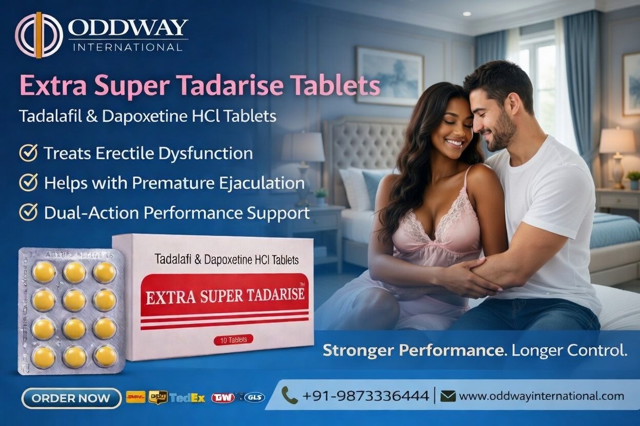How does the dual-action formula of Extra Super Tadarise 100mg work?