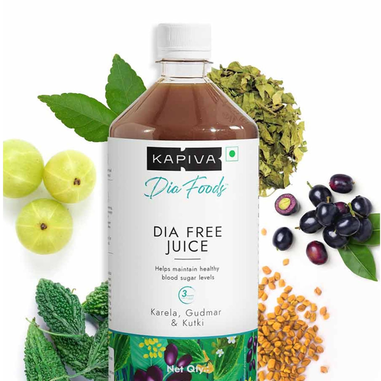 Kapiva Dia Free Juice – Ayurvedic Sugar Support Juice for Healthy Blood Glucose