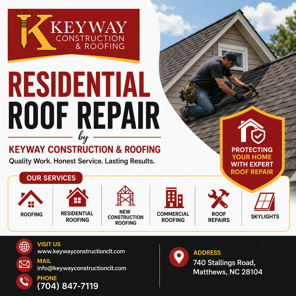Residential Roof Repair by Keyway Construction & Roofing