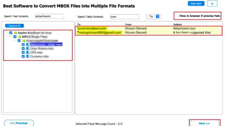 MacSonik MBOX Viewer
