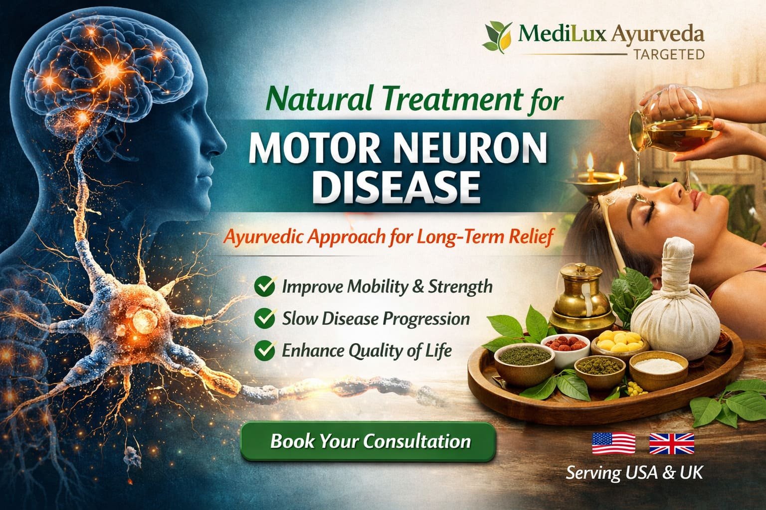 Treatment for Motor Neuron Disease | Ayurvedic Care by MediLux Ayurveda