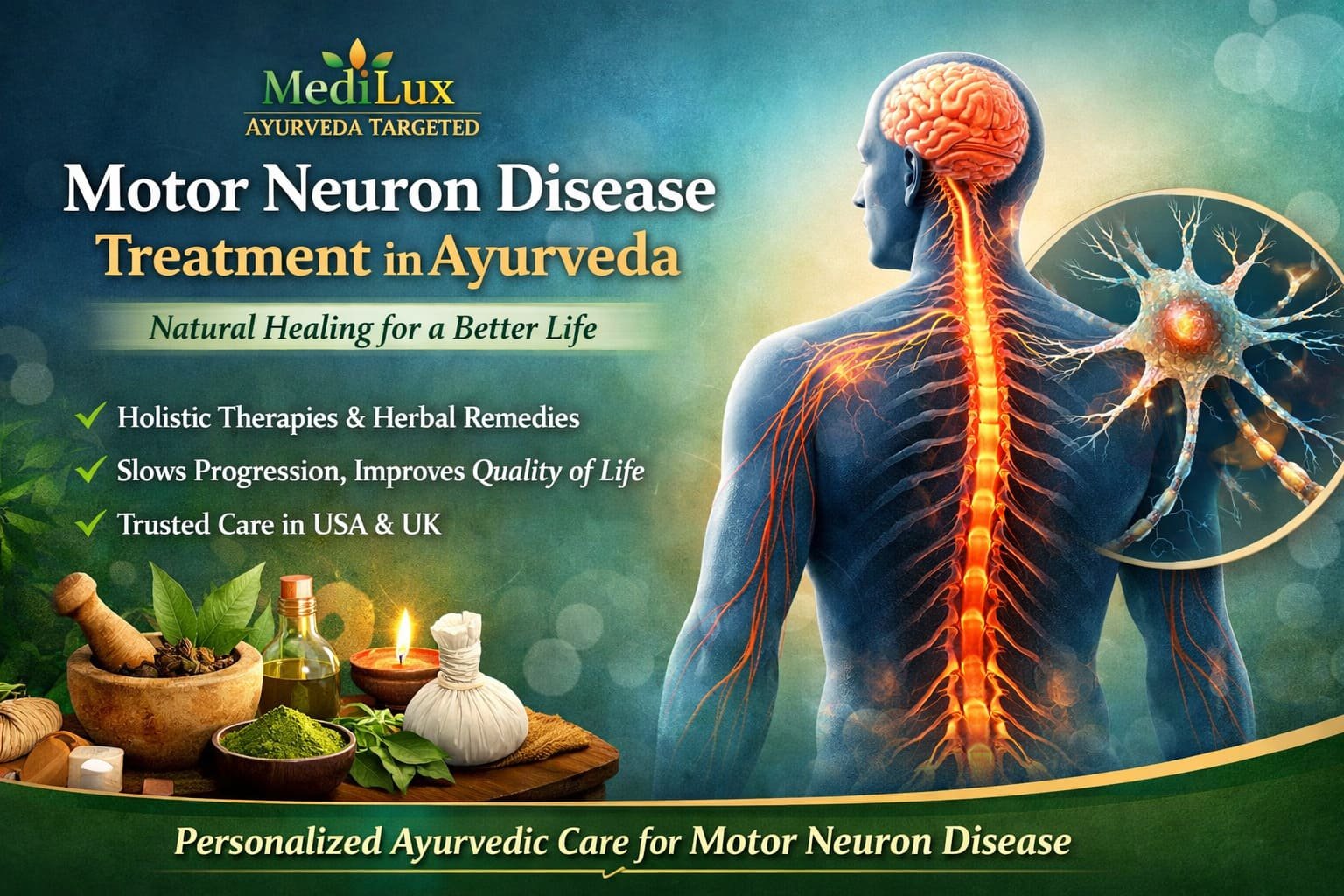 Motor Neuron Disease Treatment Ayurveda | Natural MND Care by MediLux Ayurveda
