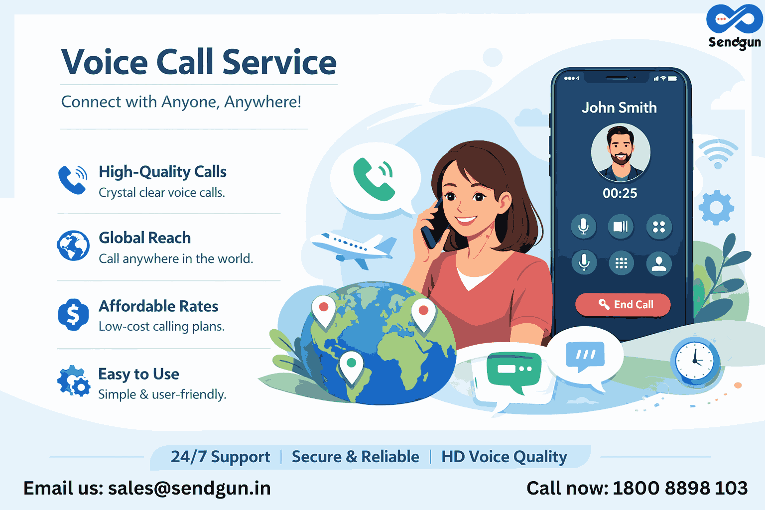 Advanced Voice Call Service for Instant Customer Engagement