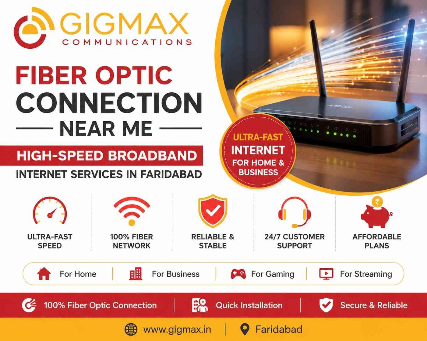Fiber Optic Connection Near Me – Gigmax High-Speed Broadband Internet Services i