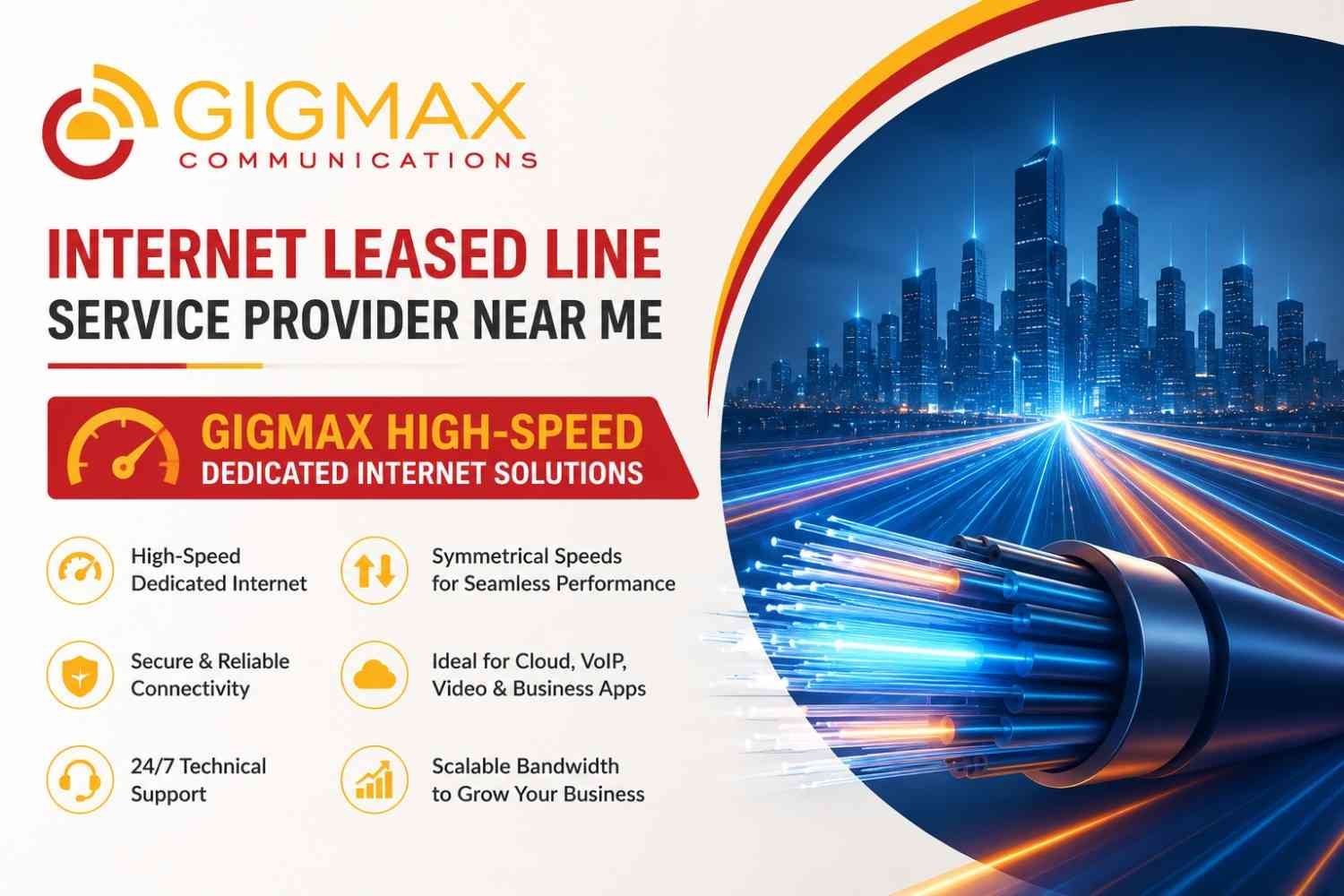 Internet Leased Line Service Provider Near Me – Gigmax Speed Dedicated Internet