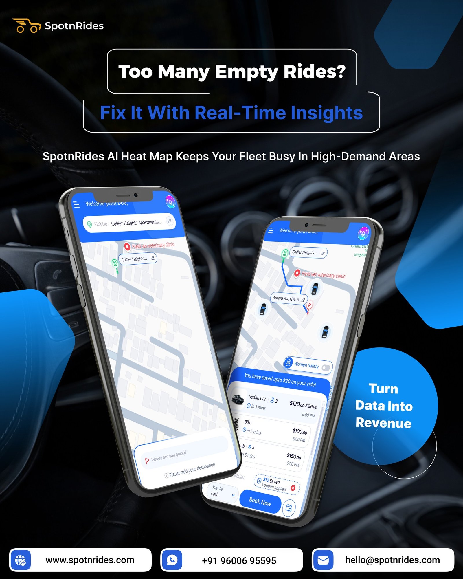 SpotnRides Ride Sharing App Solution – Smart Mobility Platform