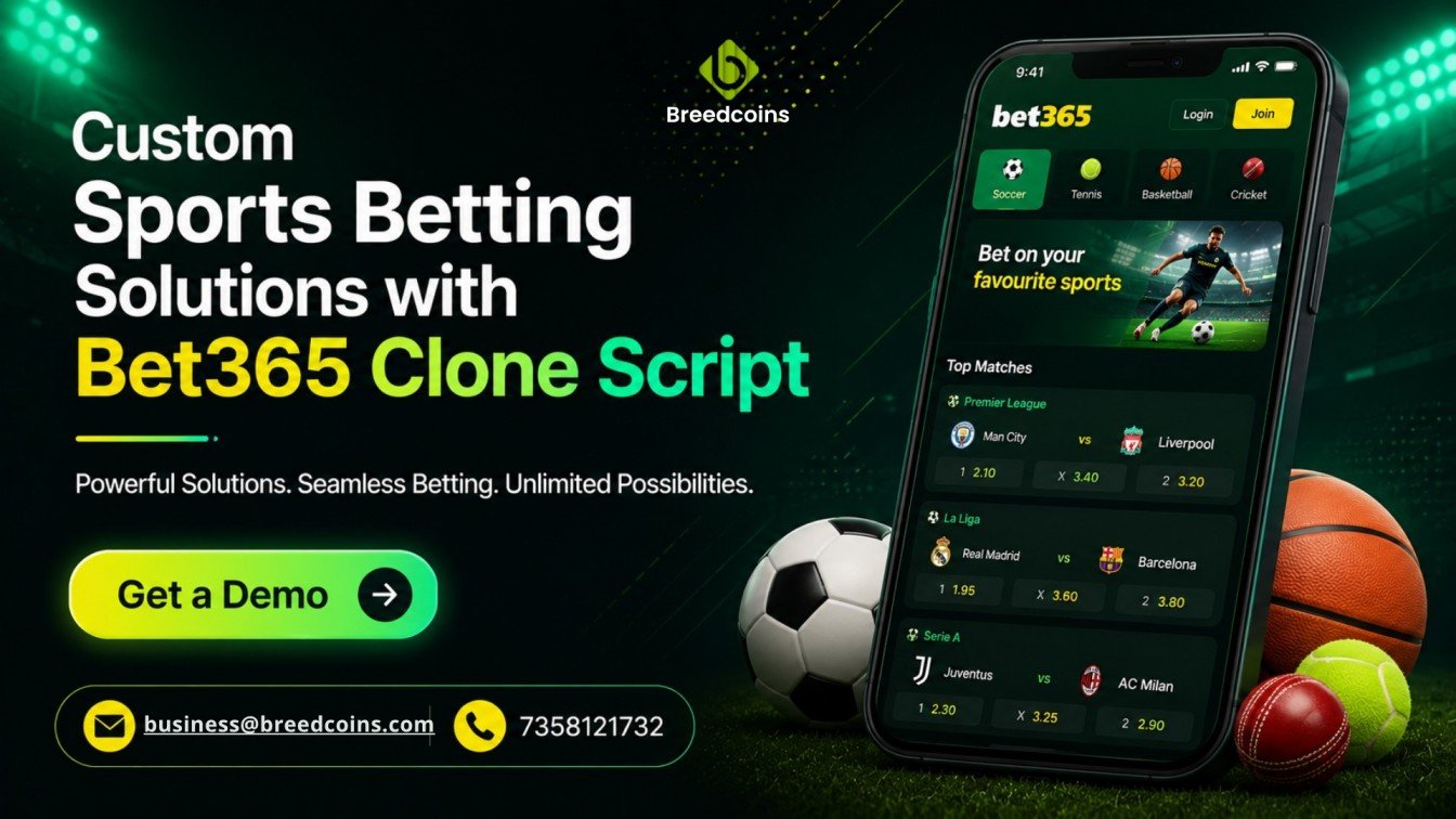 Custom Sports Betting Solutions with Bet365 Clone Script