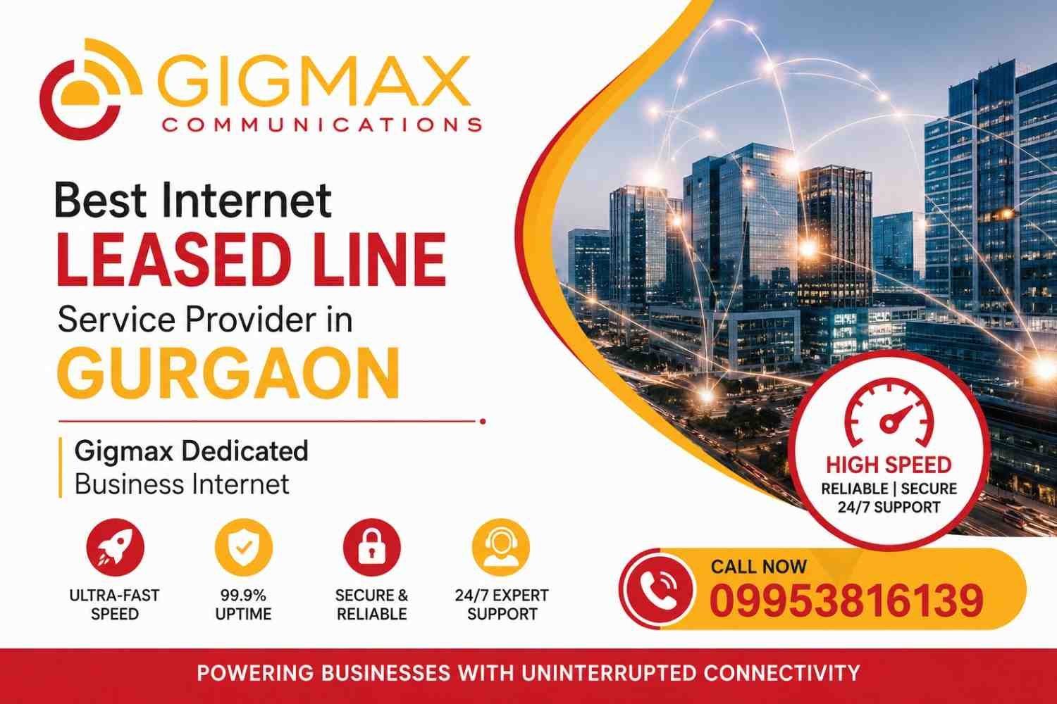 Internet Leased Line Service Provider in Gurgaon Gigmax Business Internet