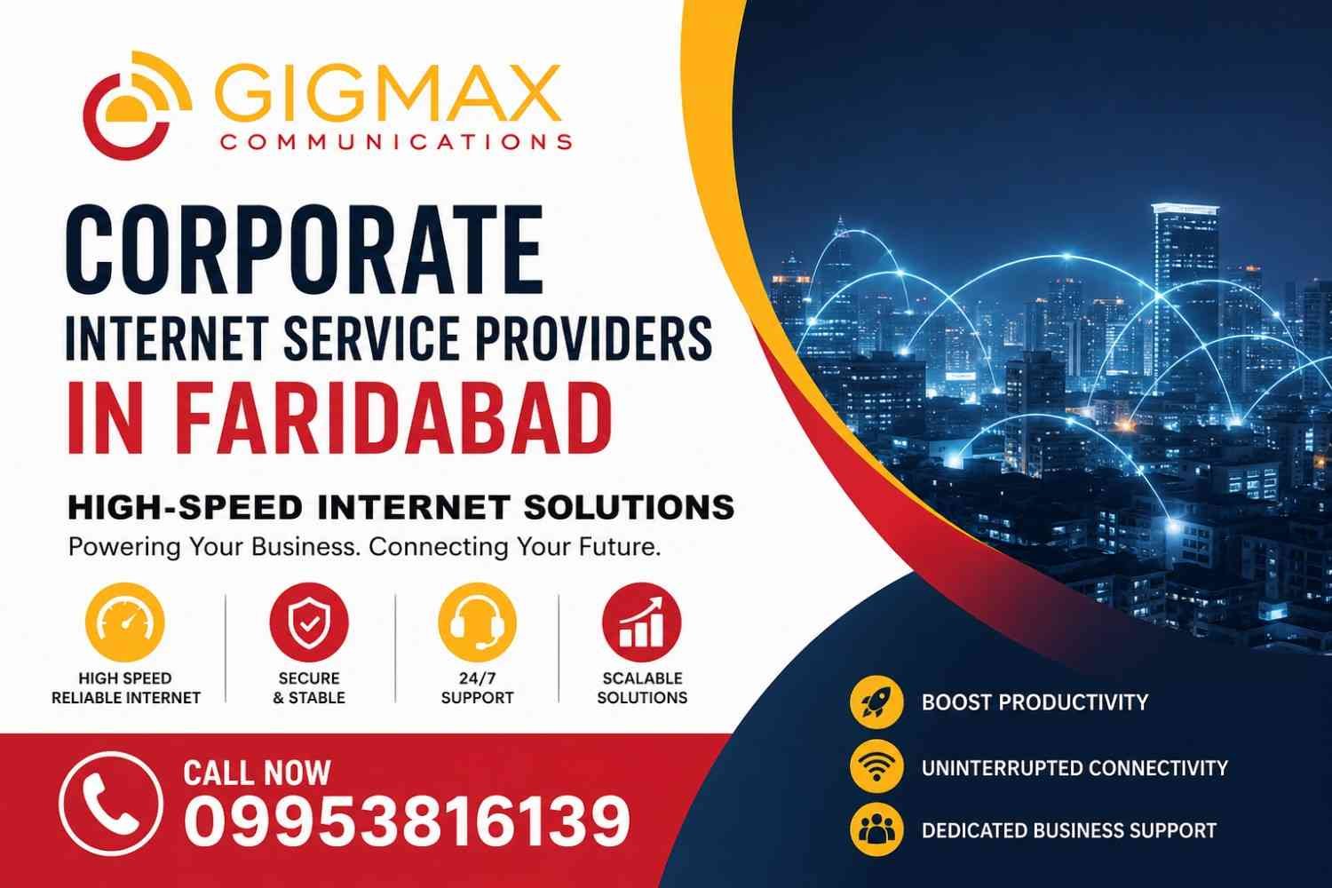 Corporate Internet Service Providers in Faridabad | Gigmax High-Speed Business