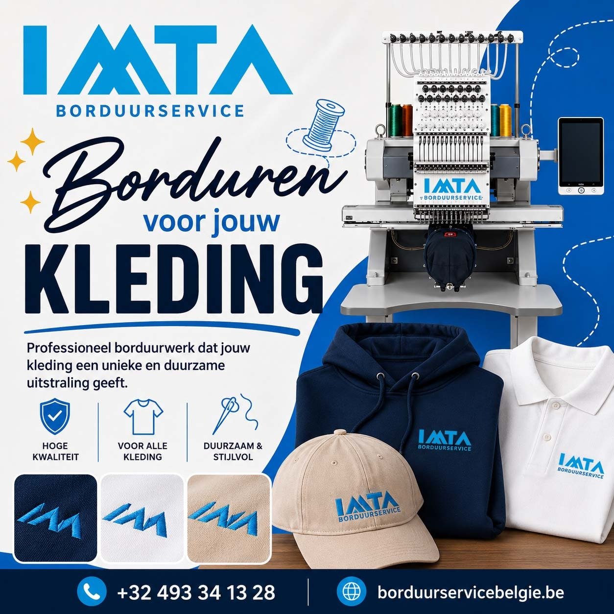 Professionele 6-kops borduurmachine voor efficiënte productie