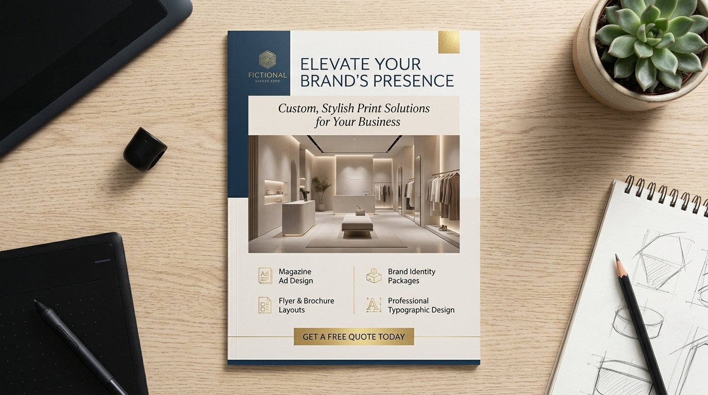 I Will Design Stylish Print Ready Flyers and Magazine Ads for Businesses