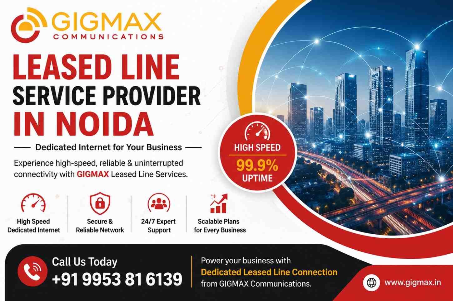 Leased Line Service Provider in Noida | Dedicated Internet – GIGMAX