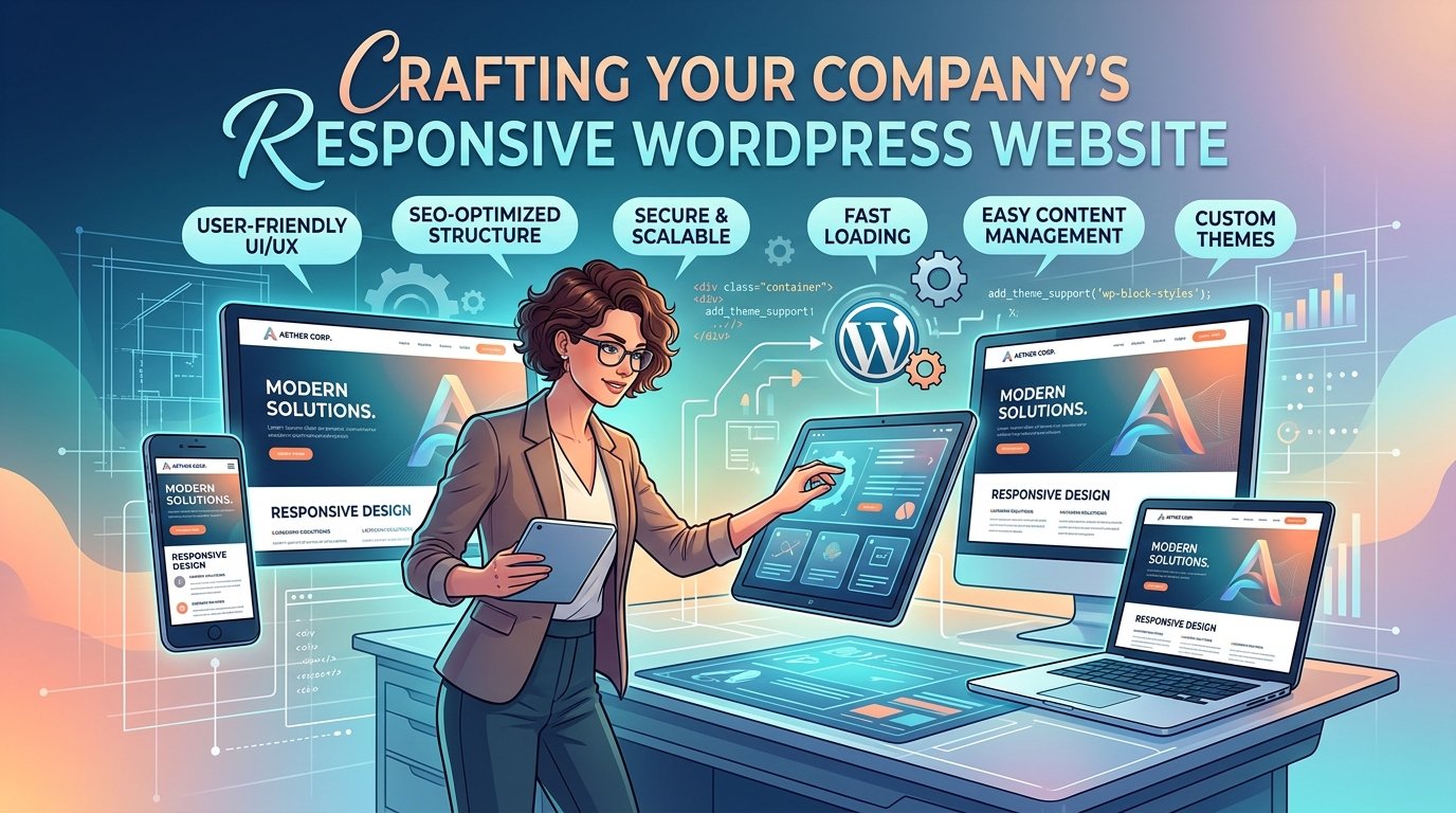 I Will Build Responsive WordPress Website Design for Your Company Professionally