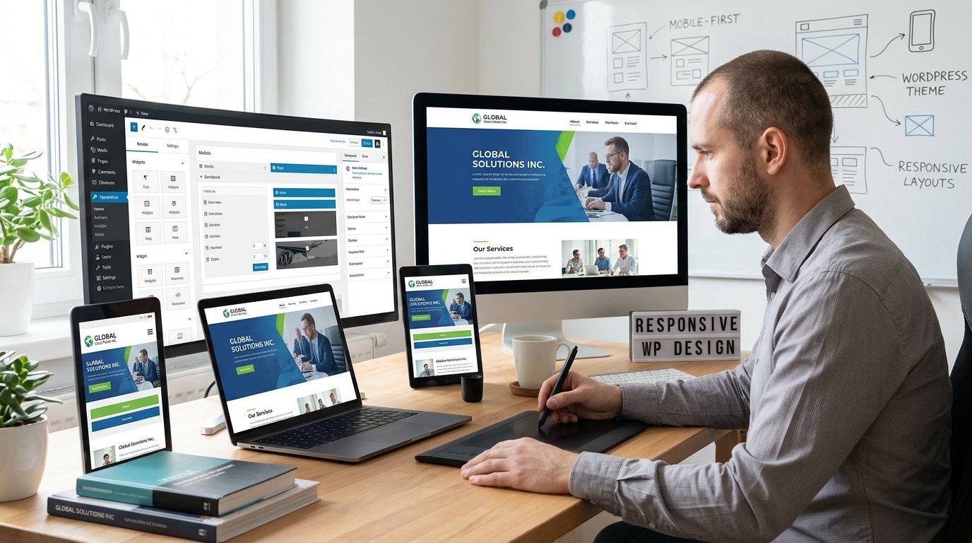 I Will Build Responsive WordPress Website Design for Your Business Company Today