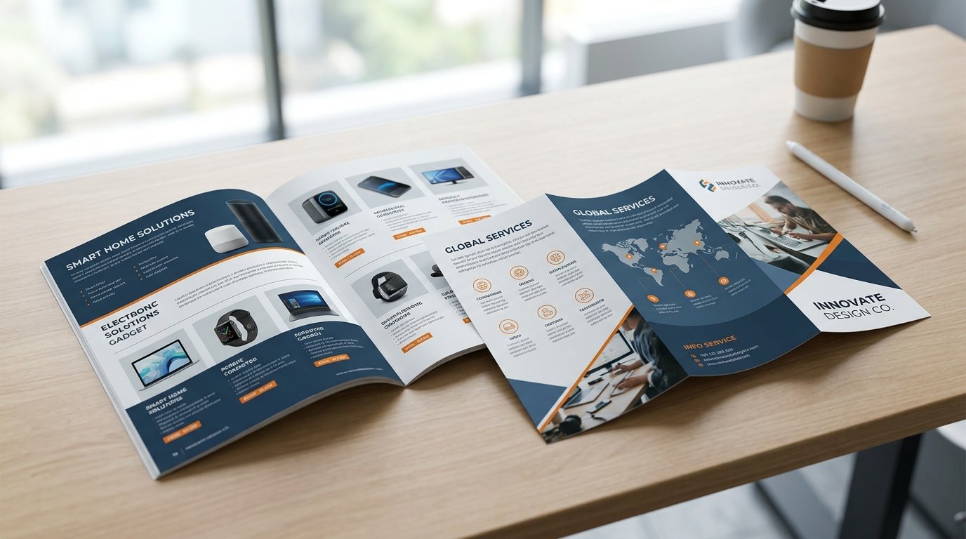 I Will Design Professional Brochure, Catalog and Flyer for Your Business Brand