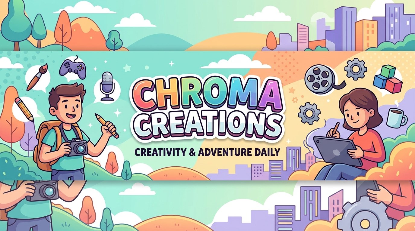 I Will Design Custom Cartoon YouTube Channel Banner in Any Style
