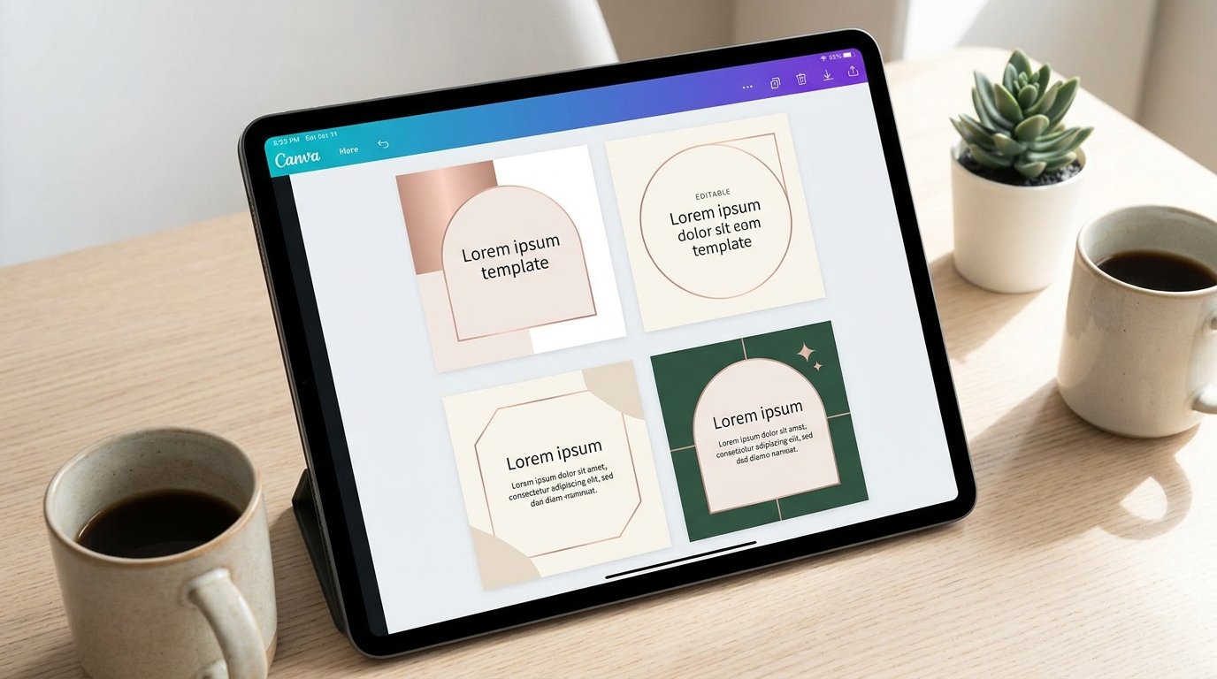 I will create editable Canva templates and attractive Instagram post designs pro
