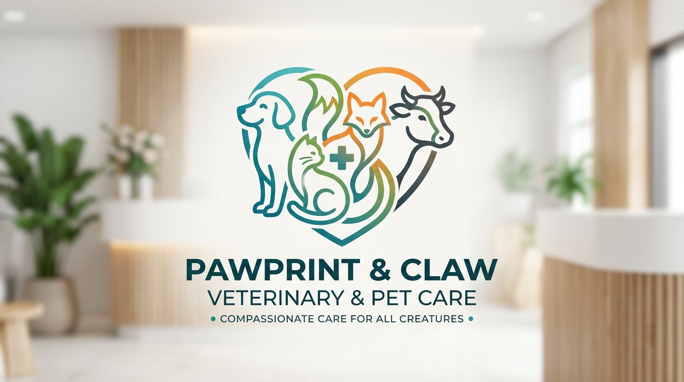 I Will Design Modern Animal Pet Care Veterinary Logo Designs