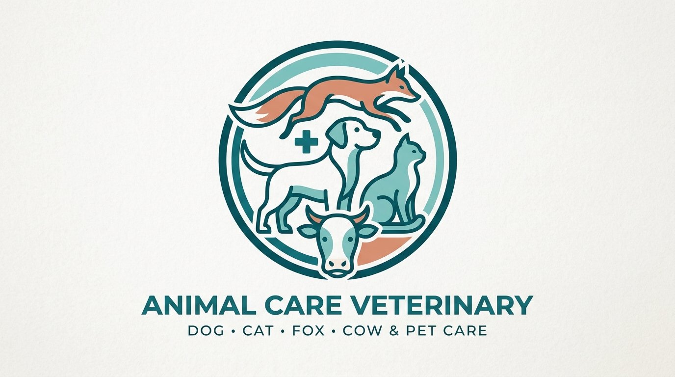 I Will Design Modern Animal Pet Care Veterinary Logo for Your Brand