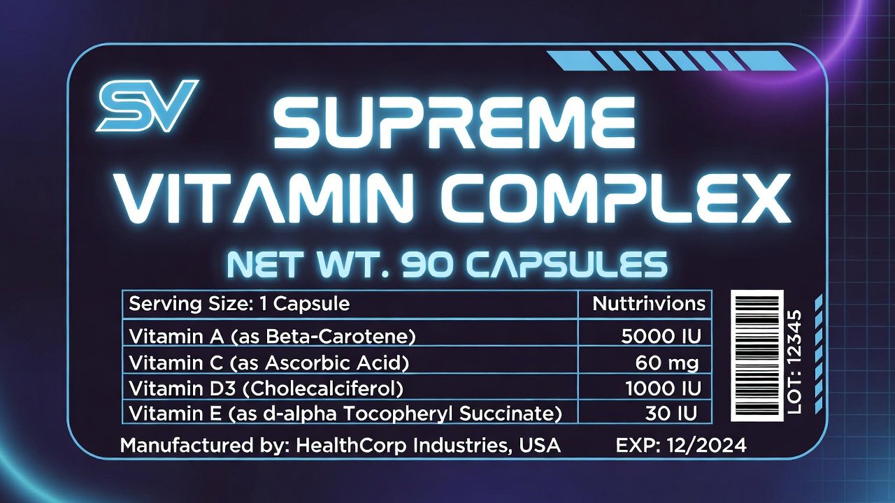 I will design professional, premium supplement label and packaging for your bran