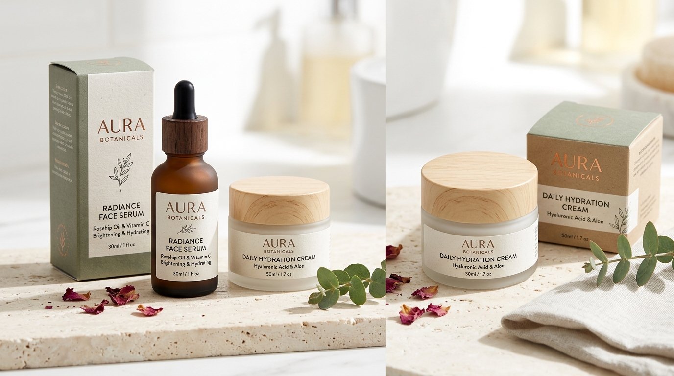 I Will Make Professional Cosmetic Skincare Product Label and Packaging Design Se
