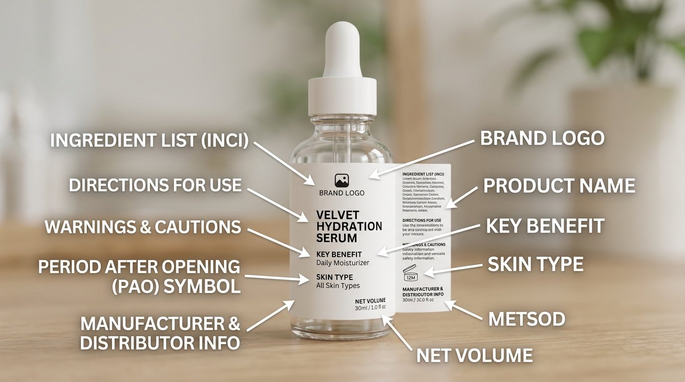 I Will Design Cosmetic Skincare Product Label and Packaging Professionally