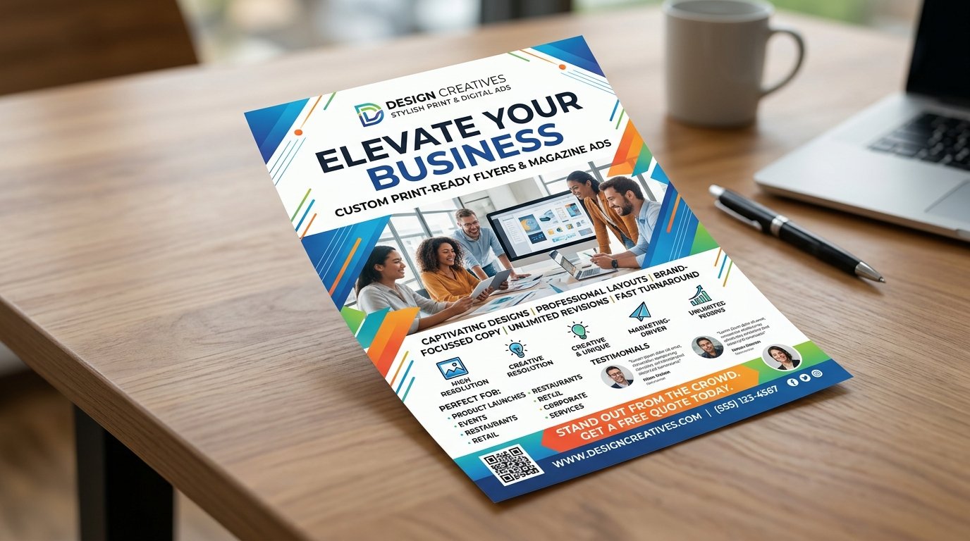 I Will Design Stylish Print Ready Flyer and Magazine Ad for Business