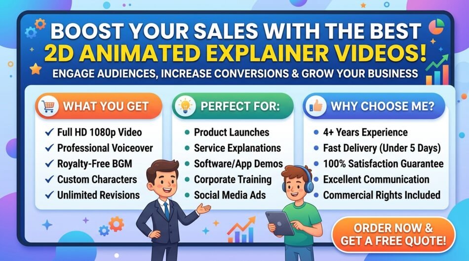 I Will Create the Best 2D Animated Explainer Video for Your Business