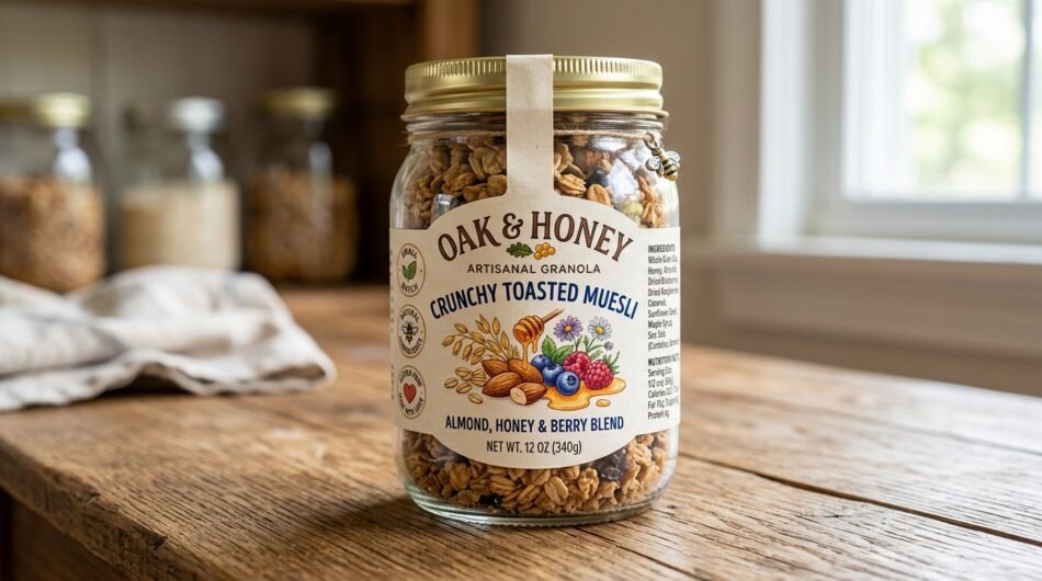 I will design modern food product packaging label for branding