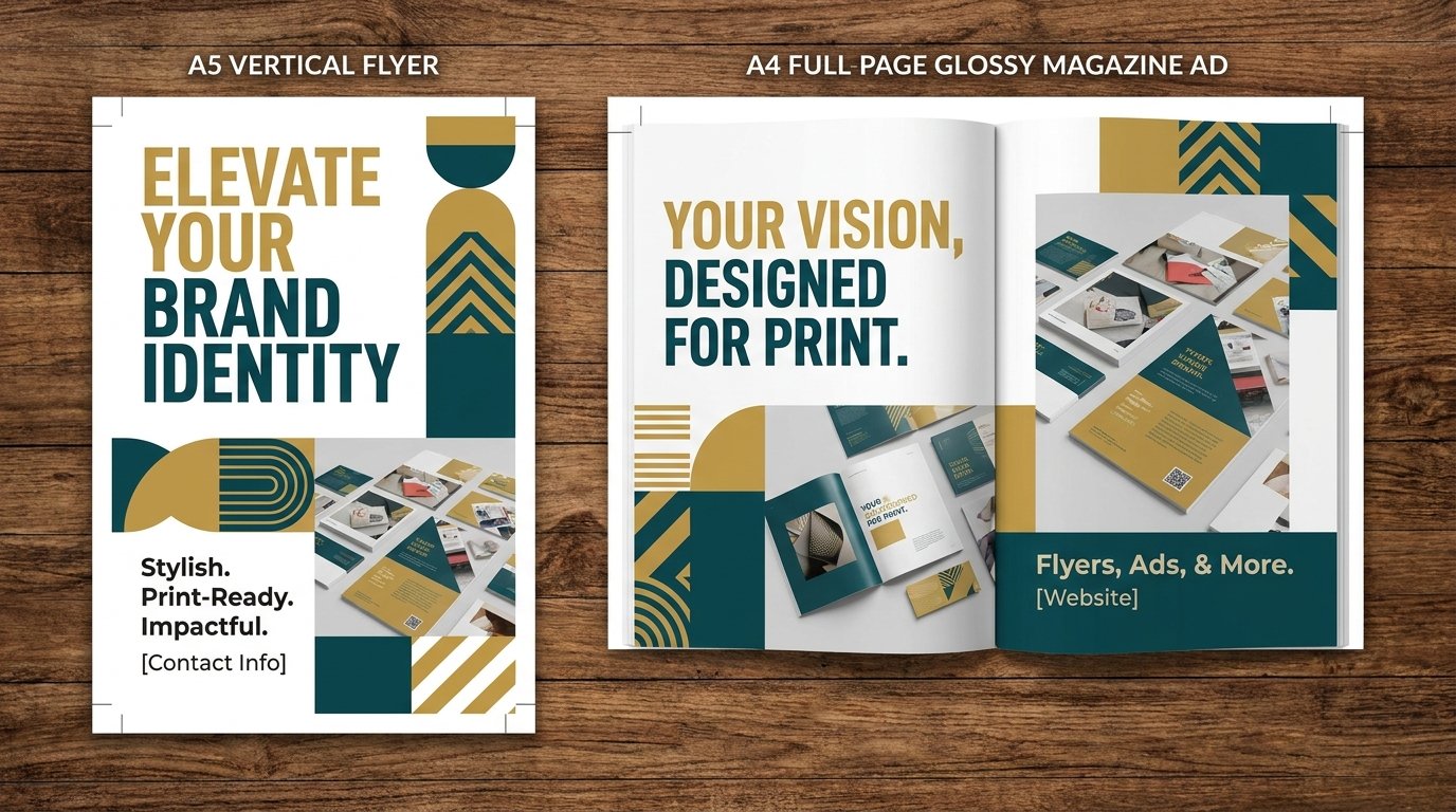 I Will Design Stylish Print Ready Flyers And Magazine Ads For Business