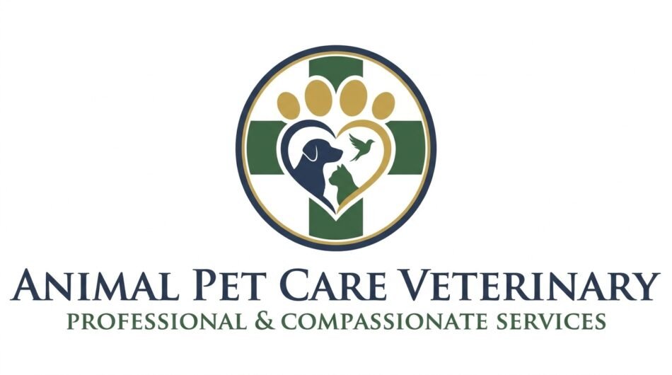 Modern Animal Dog, Cat, Fox & Cow Pet Care Veterinary Logo