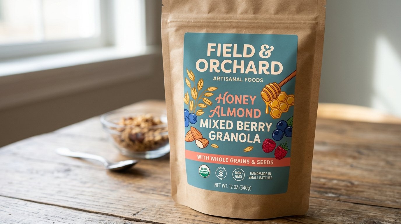 Modern Food Product Packaging Label Design That Boosts Brand Appeal