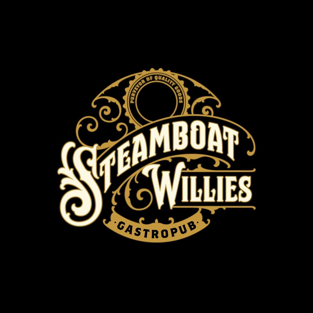 Vintage Art Nouveau Logo Design with Elegant Illustration