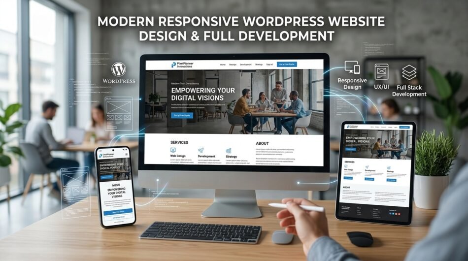 Modern Responsive WordPress Website Design and Full Development Services