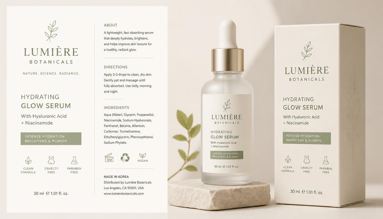 I Will Design Professional Cosmetic Skincare Labels And Packaging