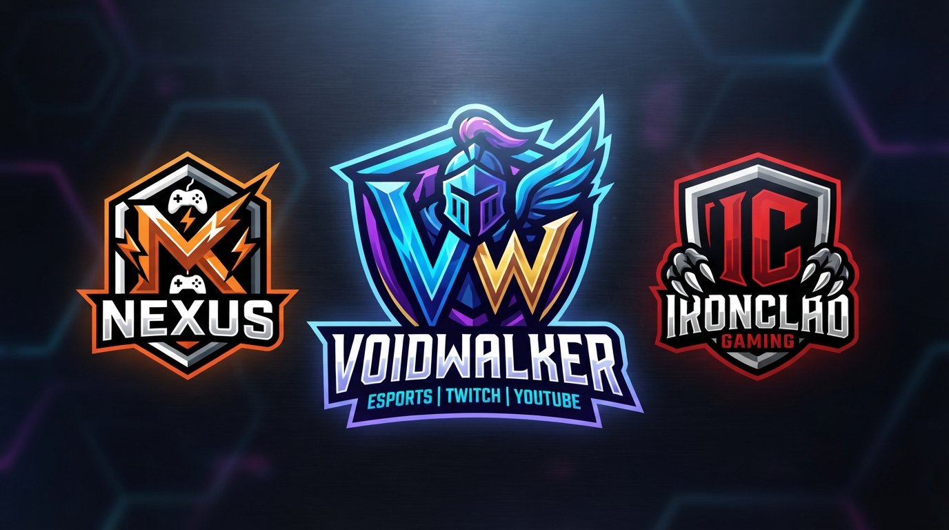 How To Create Design a Professional Initial Logo for Esports Twitch YouTube Gam
