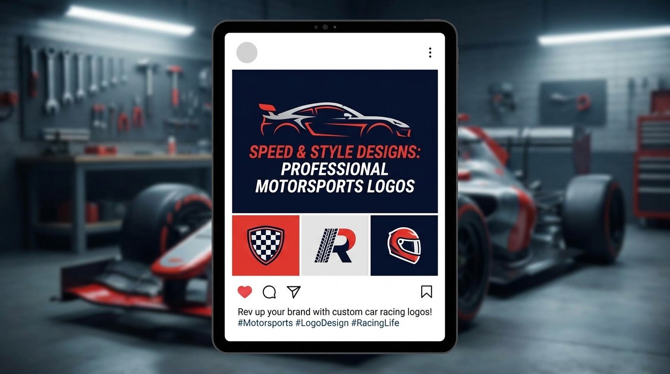 I Will Design Professional Car Racing and Motorsports Logos