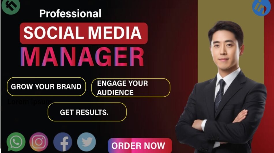 I Will Be Your Professional Social Media Manager And Marketing Expert