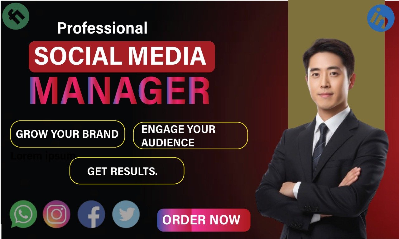 I Will Be Your Professional Social Media Manager and Marketing Expert