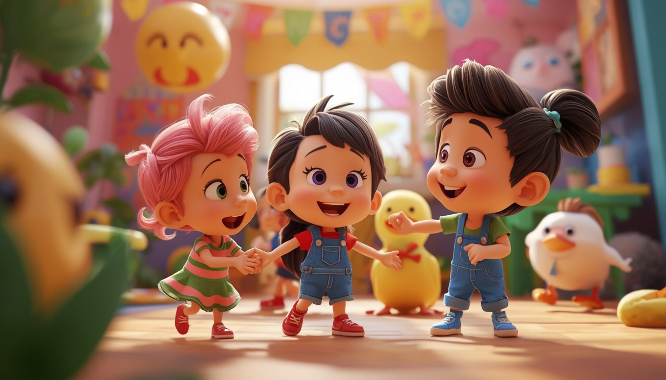 I will create creative kids 2D animation videos with fun stories