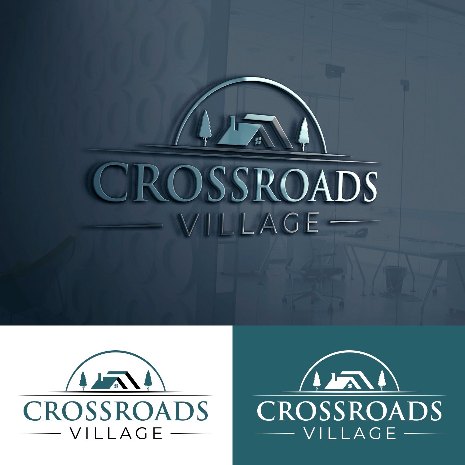 How to create modern apartment real estate property logo design