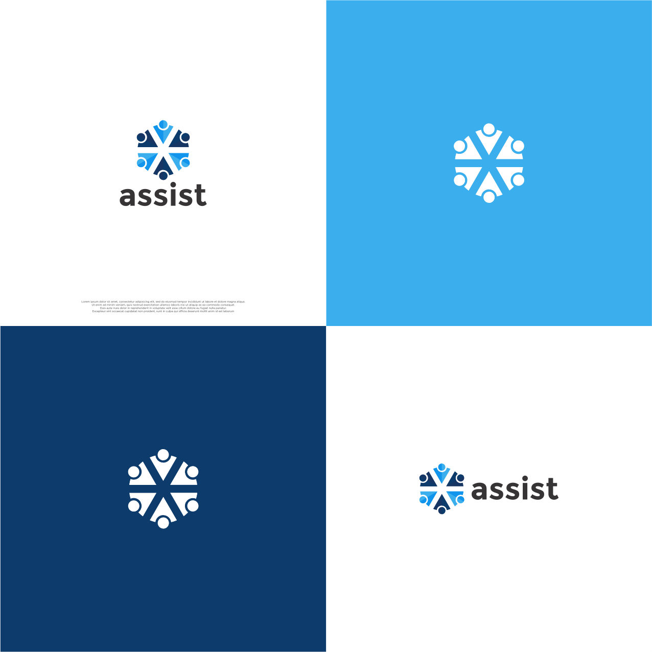 How to make design a modern professional assisted living logo