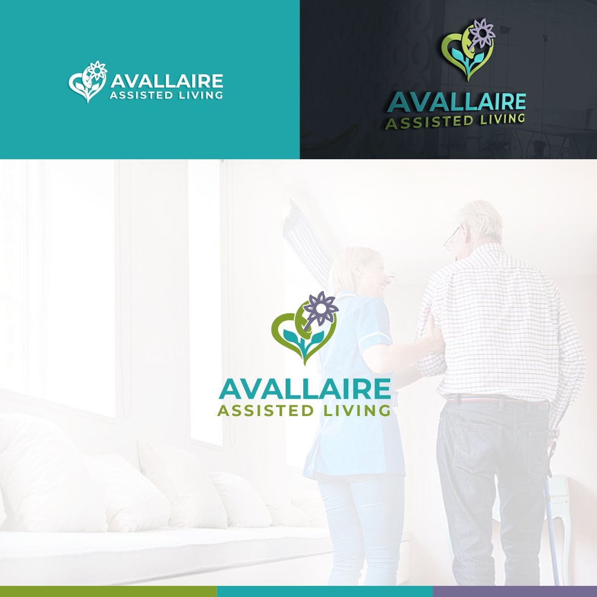 How to make design a modern professional assisted living logo for $5