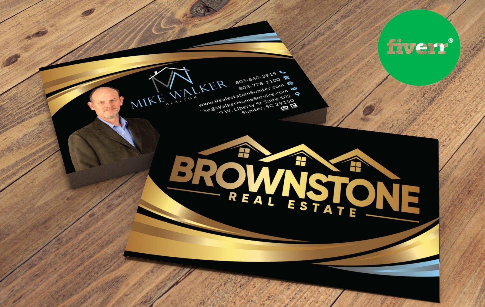 How To Create design professional real estate business card and letterhead